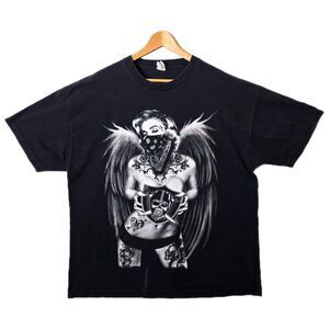 Vintage Las Vegas Raiders Marilyn Monroe Y2K Vtg NFL Black Shirt Size XXL Skull